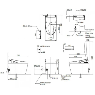 Bồn Cầu Thông Minh TOTO CS989VT/TCF9768WZ Neorest RH