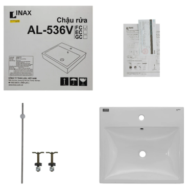 Chậu Rửa Lavabo Inax AL-536V (AL536V) Đặt Bàn AquaCeramic