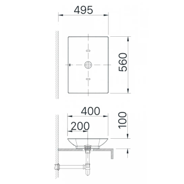 Chậu Rửa Lavabo Inax AL-S610V (ALS610V) Đặt Bàn AquaCeramic