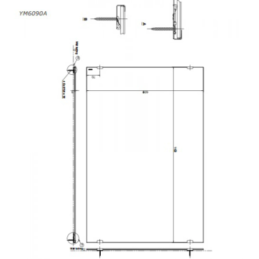 Gương Phòng Tắm TOTO YM6090A Chống Mốc 600x900