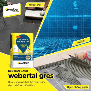 Webertai gres Keo dán gạch Nội - Ngoại Thất