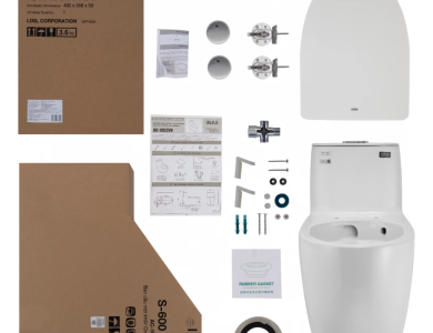 Bồn Cầu INAX AC-1052VN (AC1052VN) 1 Khối Nắp Êm Aqua Ceramic