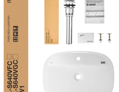 Chậu Rửa Lavabo Inax AL-S640V (ALS640V) Đặt Bàn Aqua Ceramic