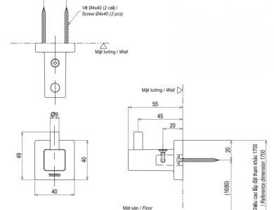 Móc Áo TOTO YRH408V