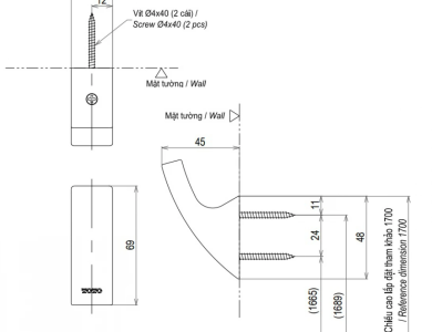 Móc Áo TOTO YRH903V