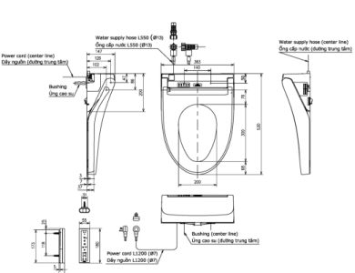 Nắp Rửa Điện Tử Washlet TOTO TCF24410AAA (W14)