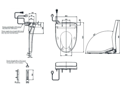 Nắp Rửa Điện Tử Washlet TOTO TCF4911EZ (W12)