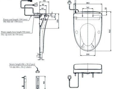 Nắp Rửa Điện Tử Washlet TOTO TCF4911Z (W11)