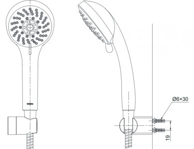 Tay Sen TOTO DGH108ZR Massage 5 Chế Độ