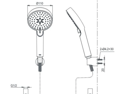 Tay Sen TOTO TBW07009A 3 Chế Độ 110mm 