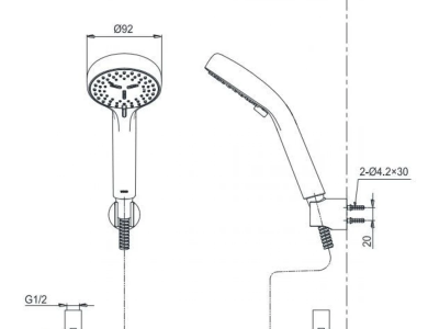 Tay Sen TOTO TBW07012A 3 Chế Độ 90mm