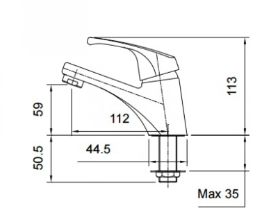 Vòi Chậu Rửa TOTO TX109LD Lạnh